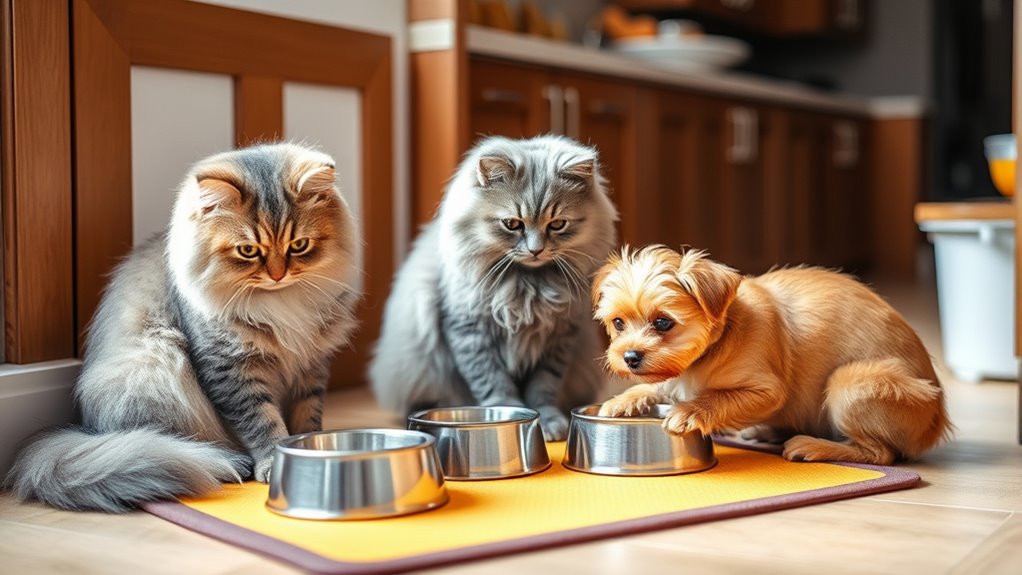 harmonious multi pet feeding