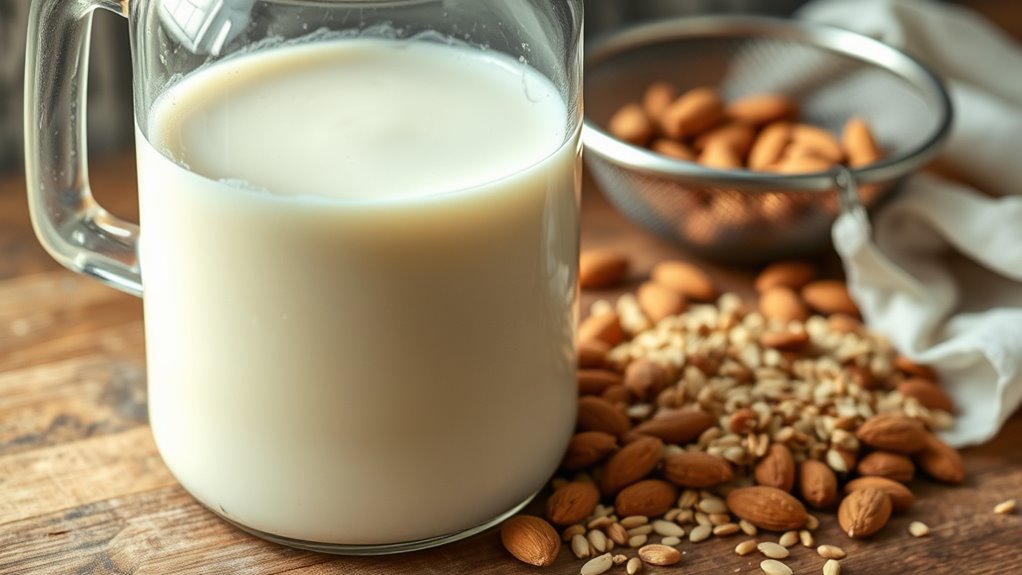 homemade nut milk storage