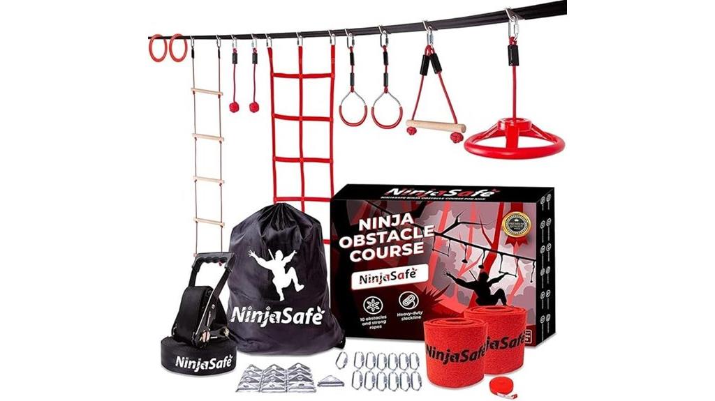 kids backyard ninja course