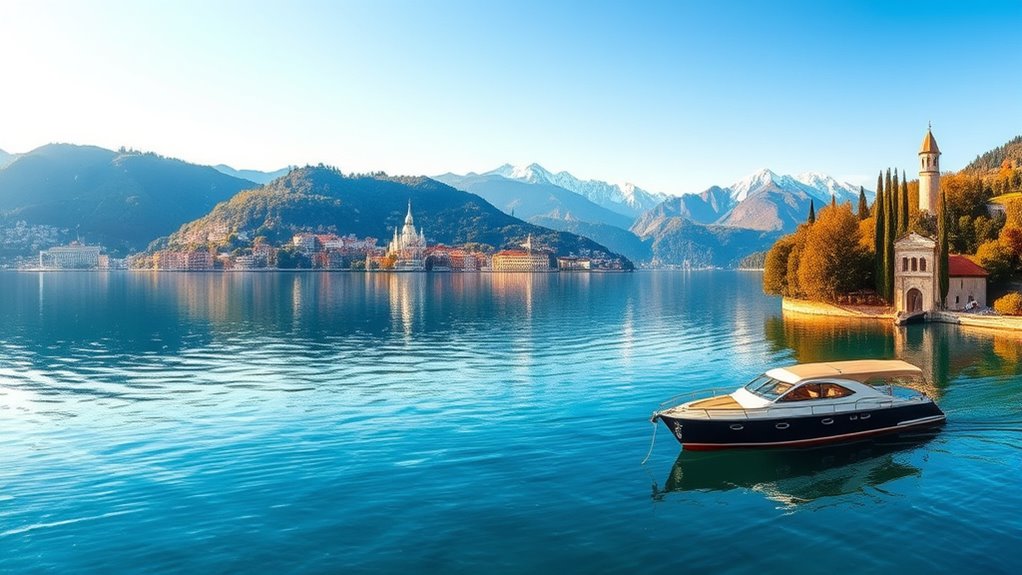 lakeside cuisine and scenery