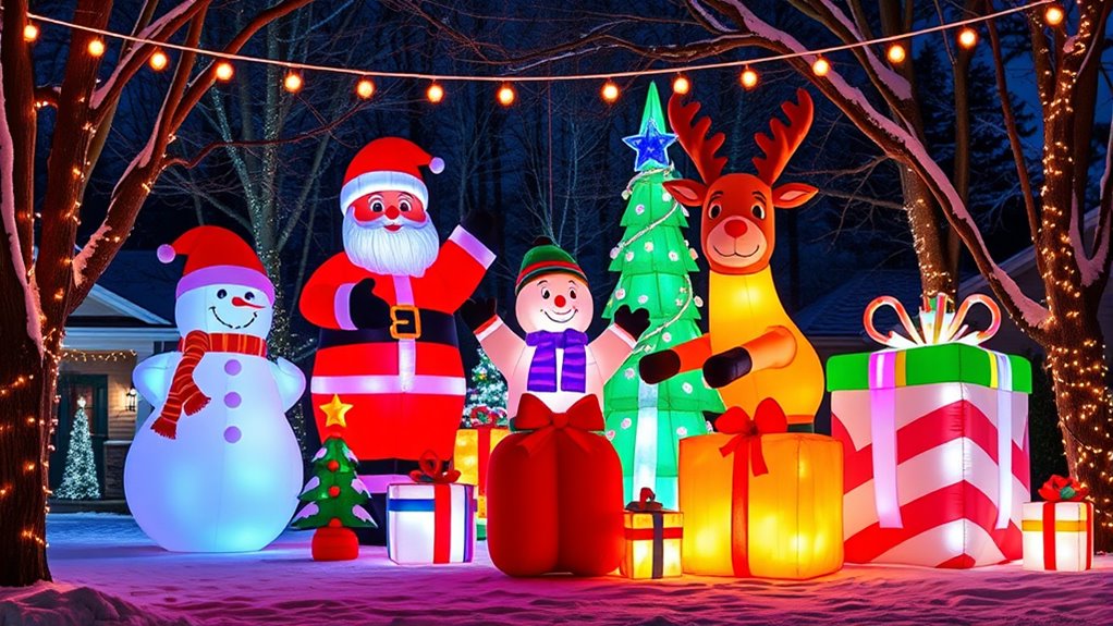 large winter holiday inflatables