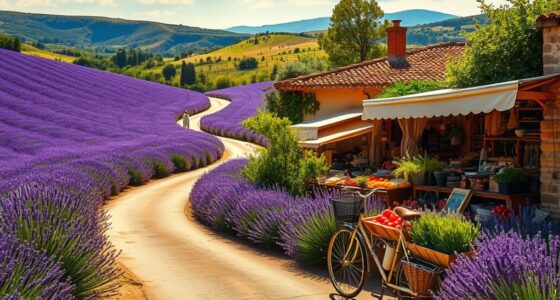 lavender fields and markets