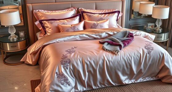 luxury bedding for spa style comfort