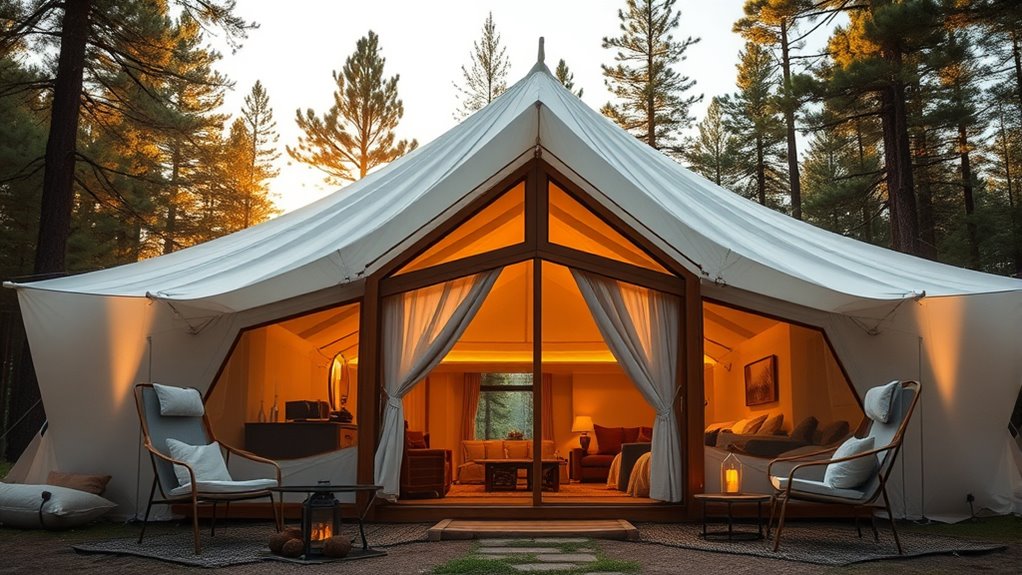 luxury camping tent options