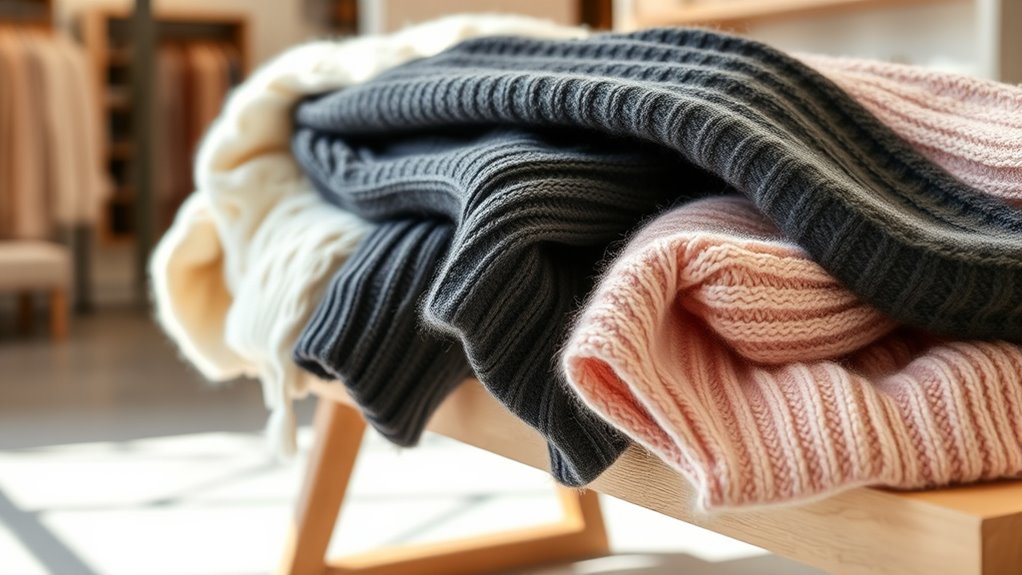 luxury cashmere sweater selection