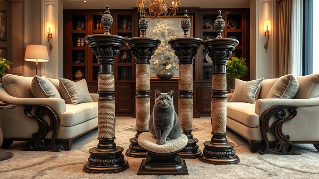 luxury cat scratching posts