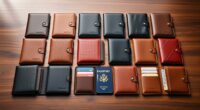 luxury leather passport sets