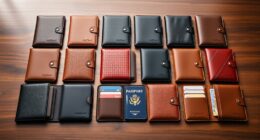 luxury leather passport sets