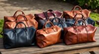 luxury leather travel bags
