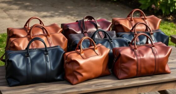 luxury leather travel bags