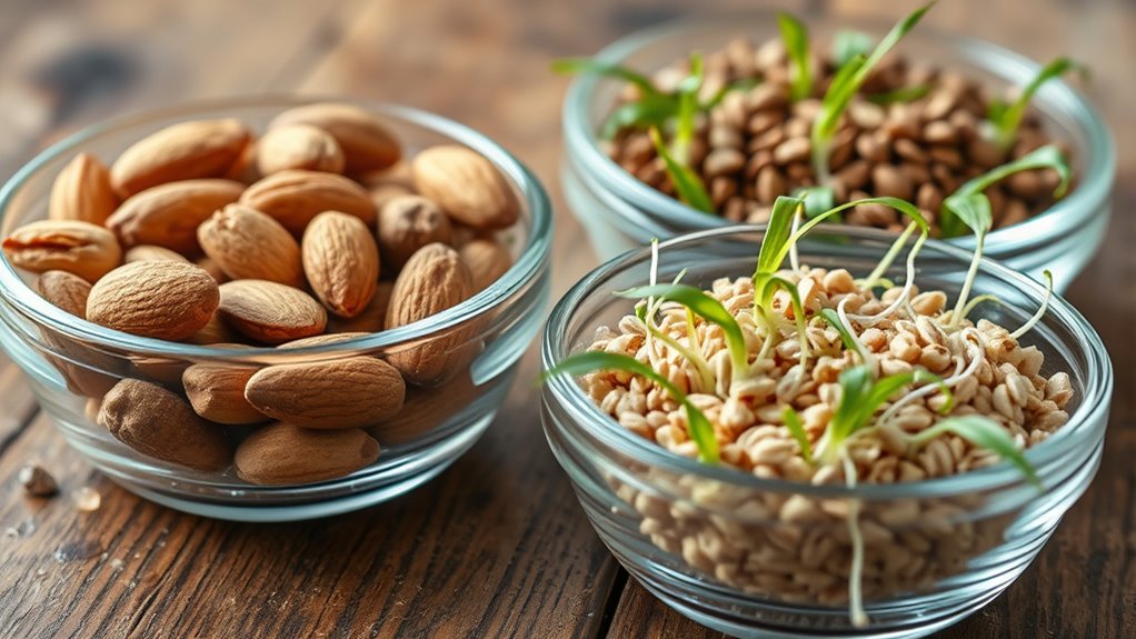 nuts and grains preparation