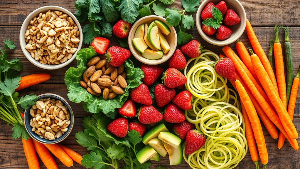 organized raw food content