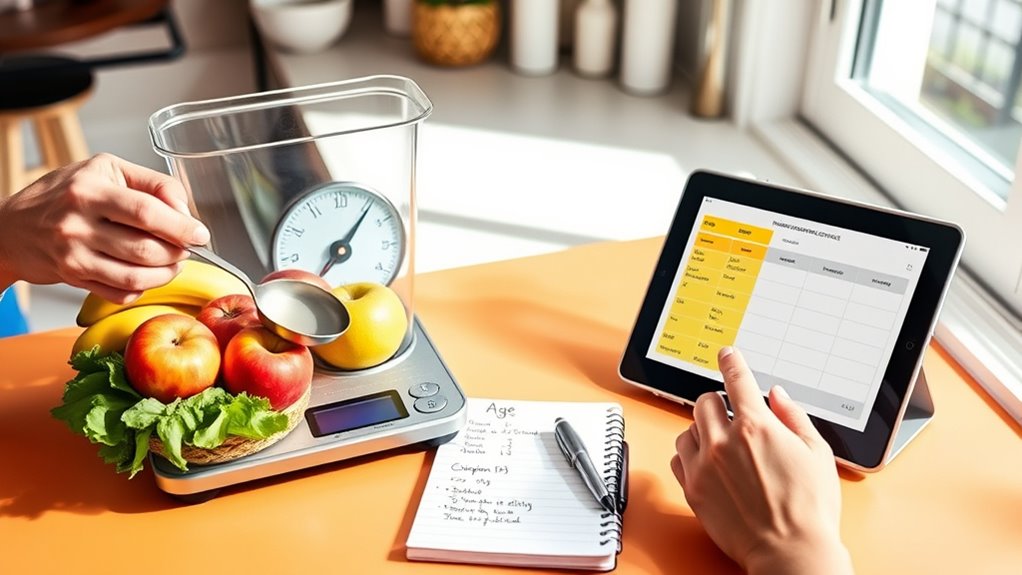 portion calculation by factors