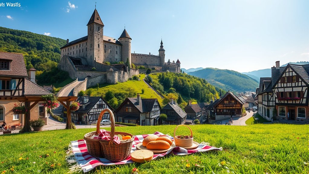 scenic castles and towns