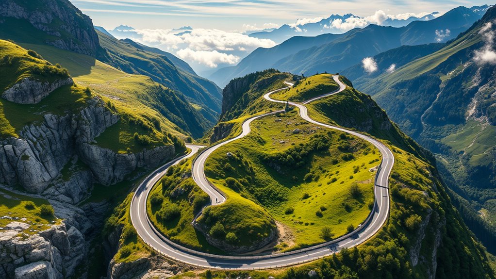 scenic mountain drive with history