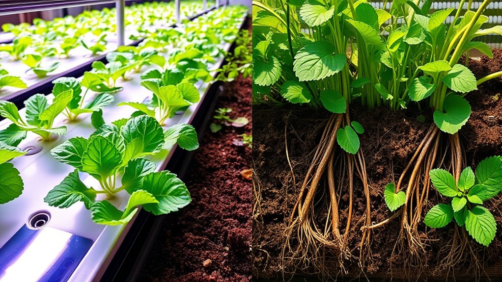 soil health versus hydroponics