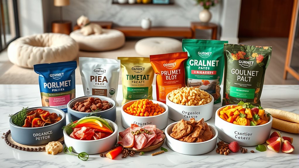 top gourmet pet food brands