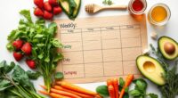 weekly raw meal templates