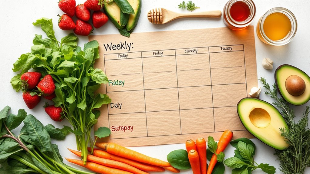 weekly raw meal templates