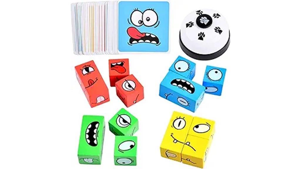 wooden puzzle face cube