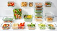 top glass food storage