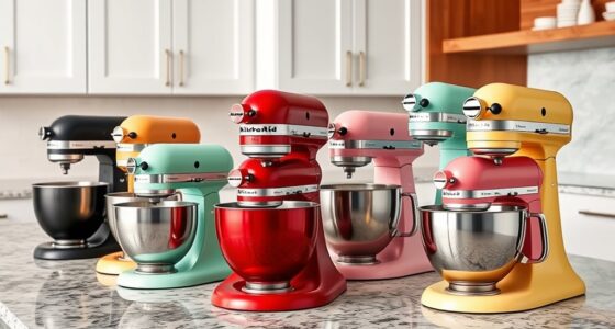 top kitchenaid mixer colors