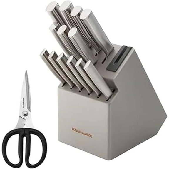 KitchenAid 15-Piece Knife Block Set with Sharpener