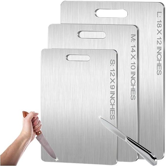 Titanium Cutting Board 12x9 Double-Sided Dishwasher Safe