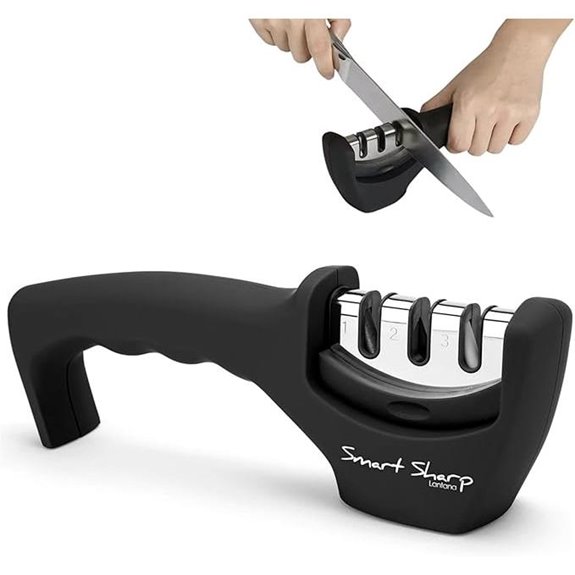 Lantana Smart Knife Sharpener 3-Stage Manual Sharpening