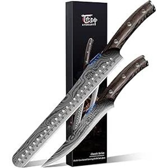 Brisket Knife Set for Meat Turkey BBQ Kitchen