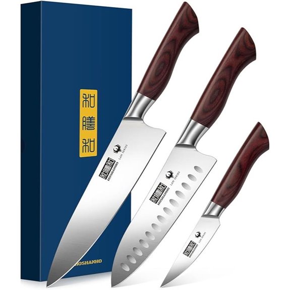 HOSHANHO 3-Piece Kitchen Knife Set