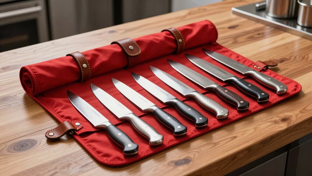 top chef knife roll selection
