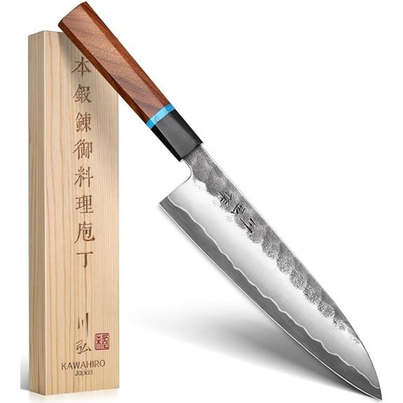 KAWAHIRO 210mm VG10 Chef Knife with Wood Box