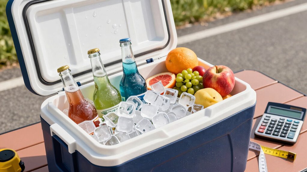 calculate cooler ice capacity