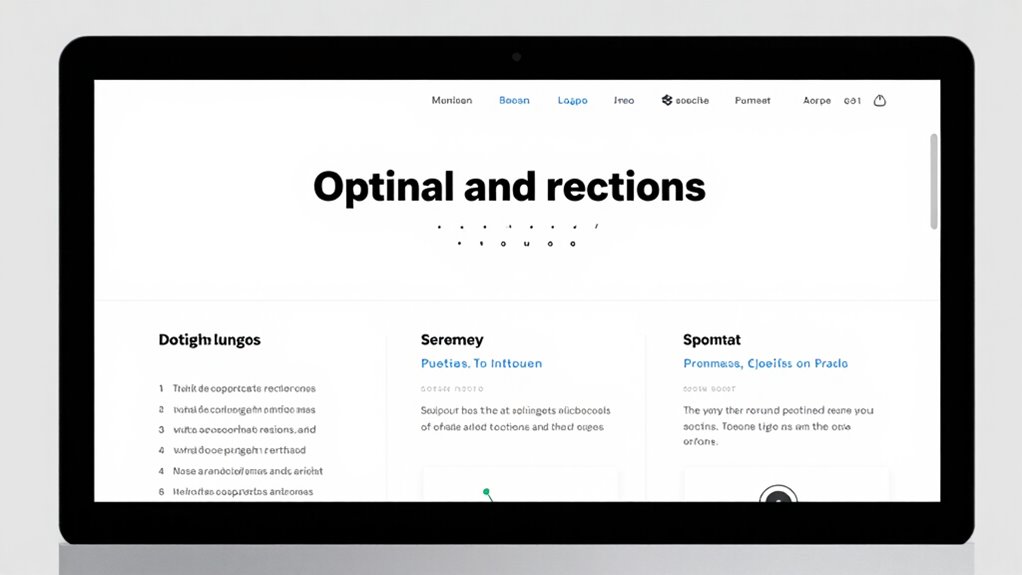 clear concise headings