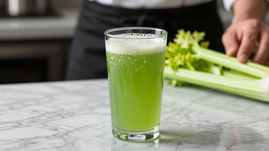 clear flavorful foam free celery