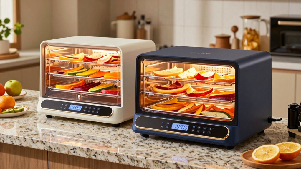 dehydrator features for fruit