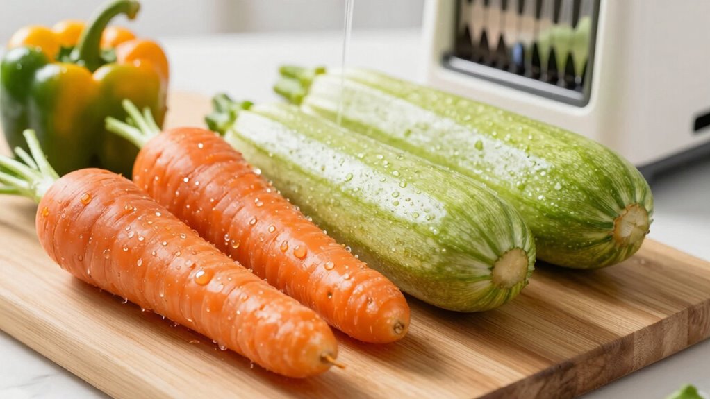 dry vegetables to prevent clogging