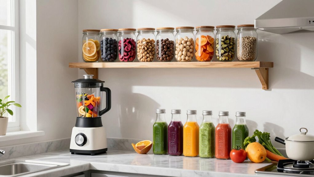 efficient colorful organized workspace