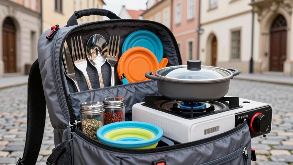 efficient portable cooking setup