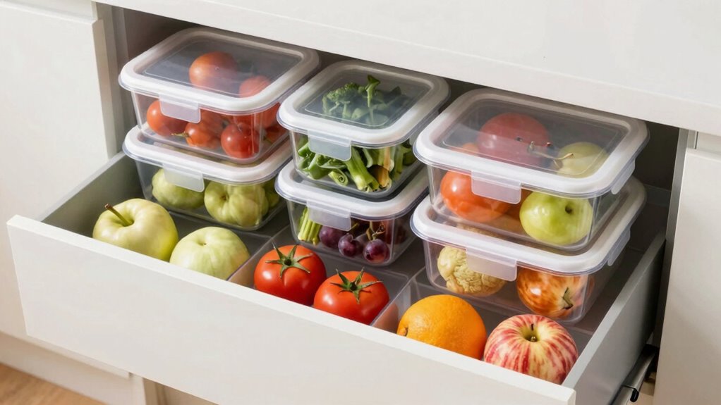 efficient produce storage organization