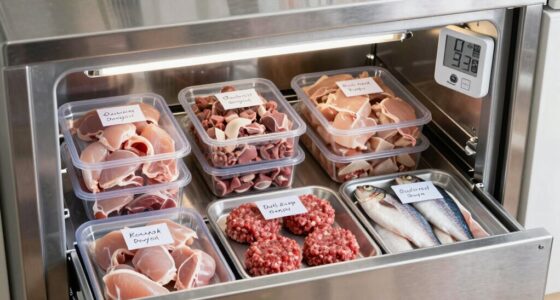 efficient raw food freezer