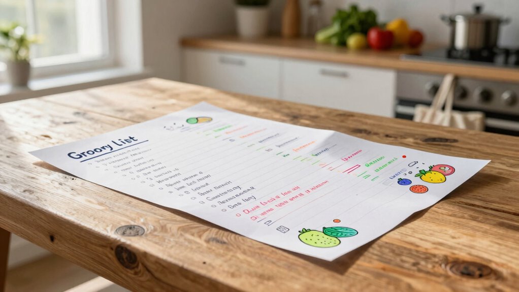 efficient shopping list planning