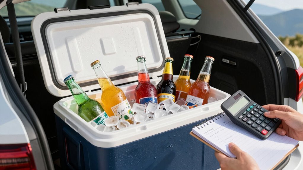 estimate ice for cooler