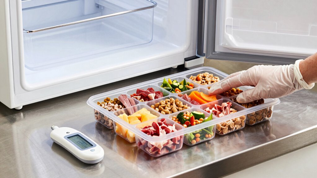 freeze and portion raw pet food