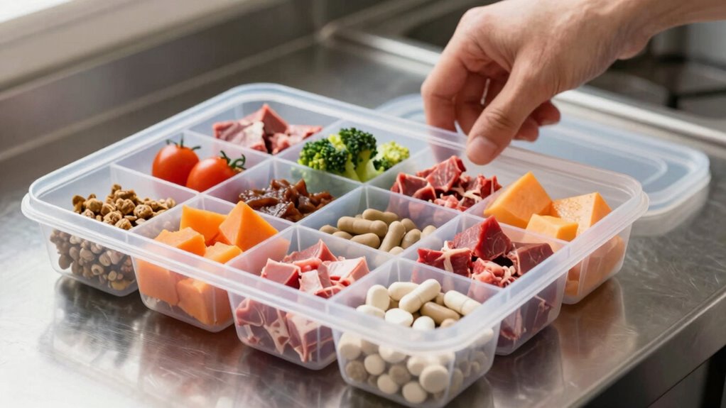 freeze raw pet portions