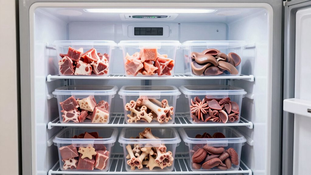 freezer organization for pet food