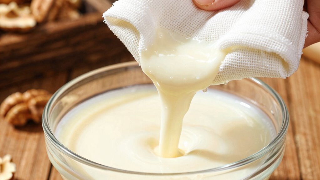 gentle steady nut milk squeezing