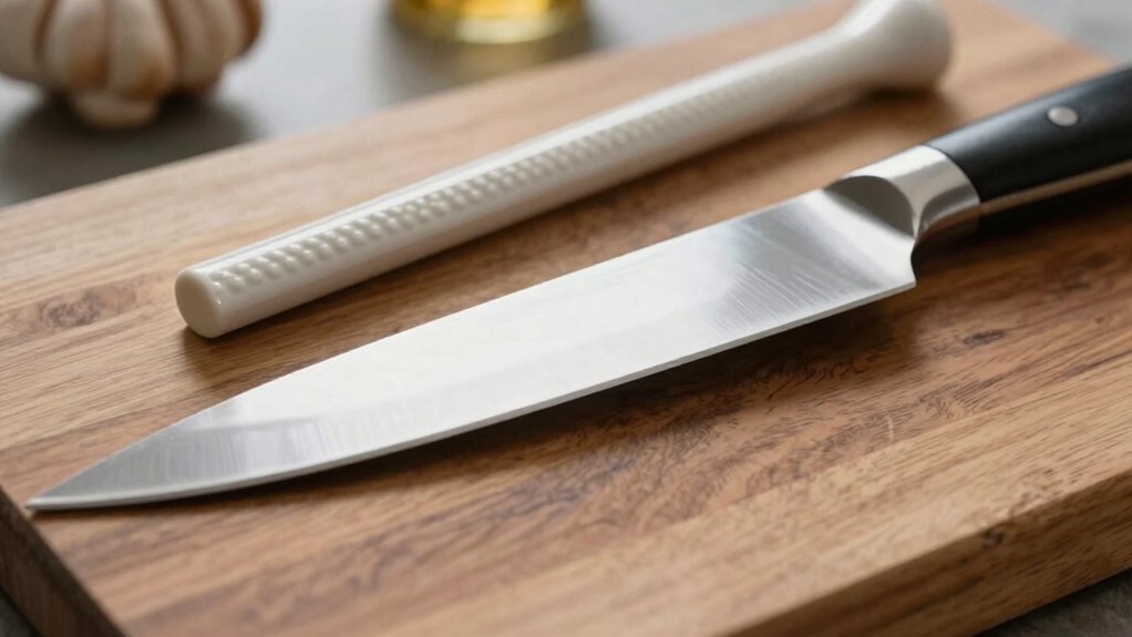 hone regularly for sharpness