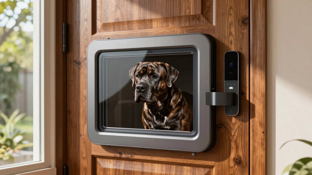 large dog door features
